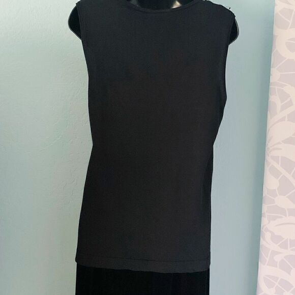 Princess Blqck Sequined Sleeveless Top Size Medium - Picture 5 of 6